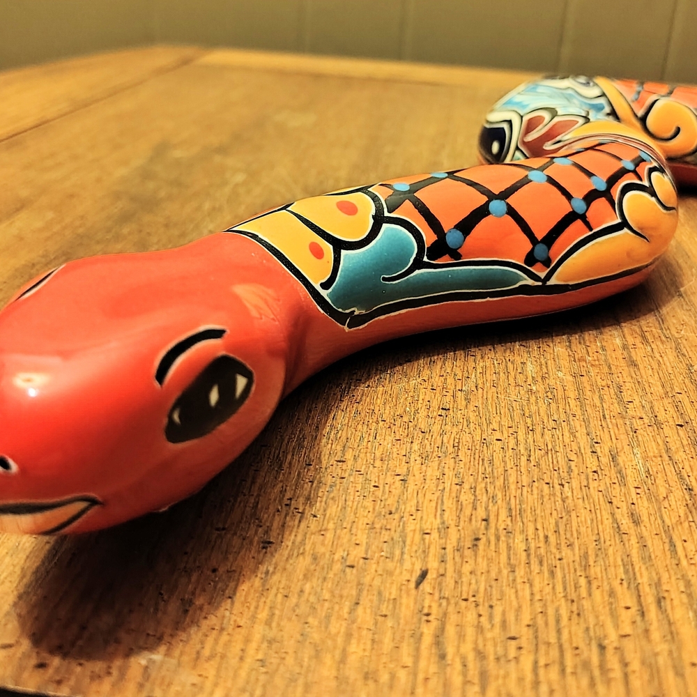 Talavera Hand Painted Snake